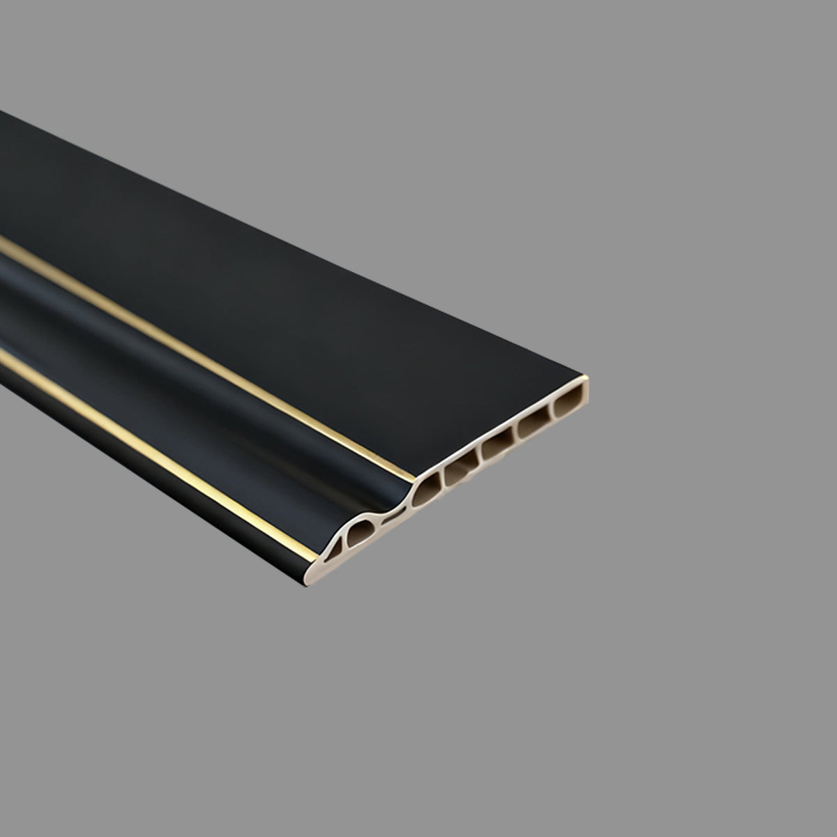 Battiscopa Nero in PVC – Eleganza Contemporanea per Interni Moderni
